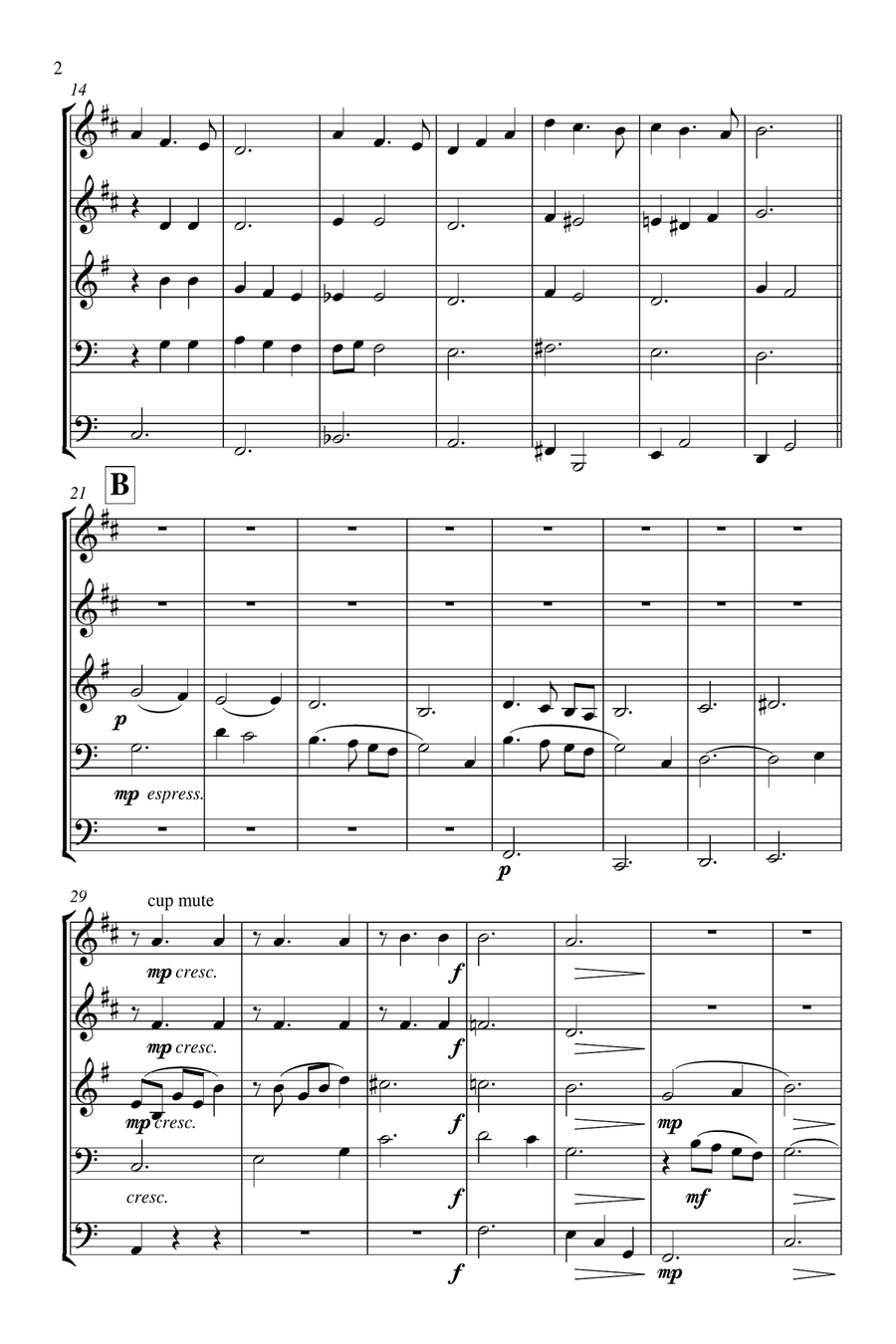 Moon River Brass Ensemble scores gallery preview page 3