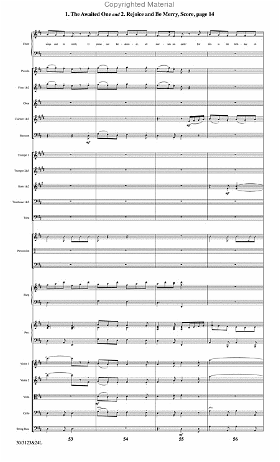 The Christmas Story - Set of Parts Choir scores gallery preview page 15