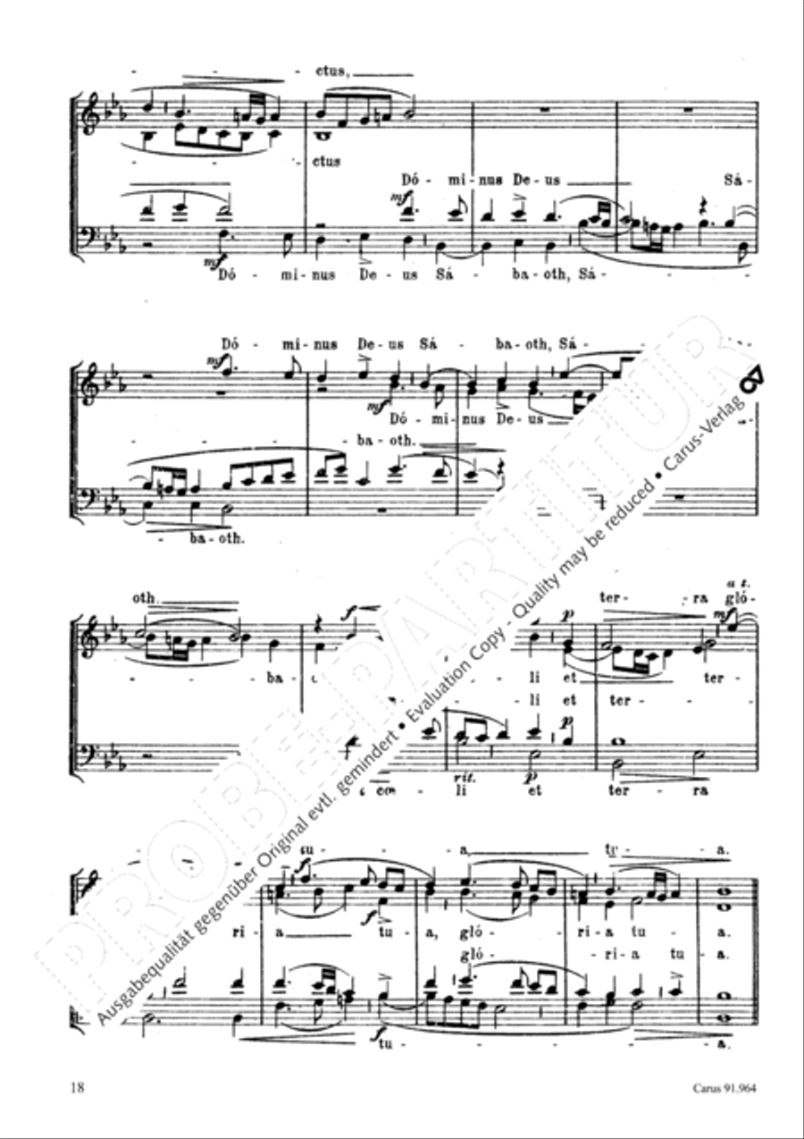 Missa Laudate Dominum de coelis 4-Part scores gallery preview page 19