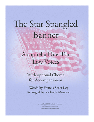 The Star Spangled Banner (National Anthem) Duet For Low Voices