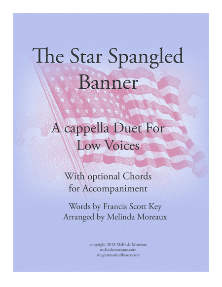 The Star Spangled Banner (National Anthem) Duet For Low Voices image number null