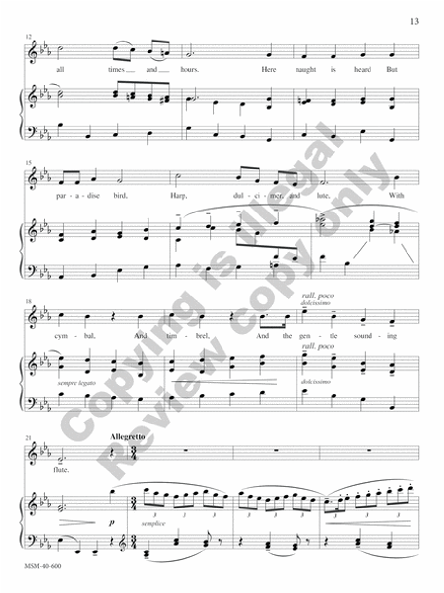Seasons and Celebrations: General (Summer) High Voice scores gallery preview page 9