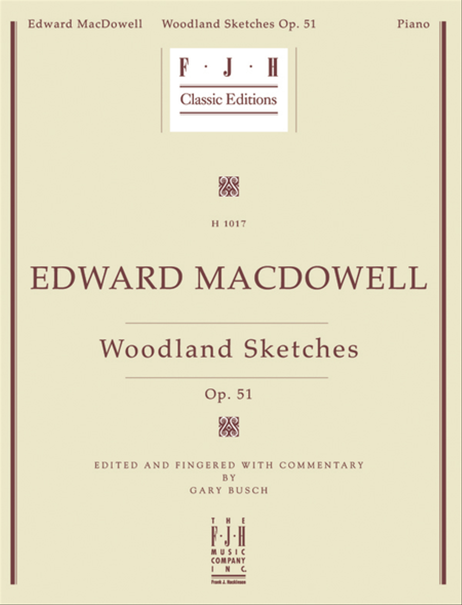 Edward MacDowell Woodland Sketches Piano Solo scores gallery preview page 1