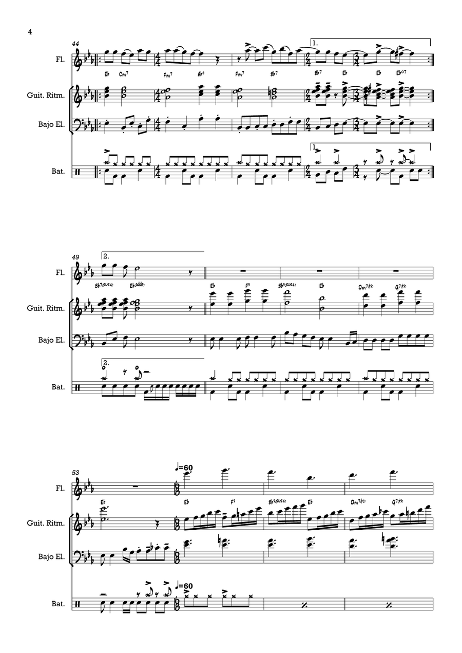 El Sapo (Son) El Sapo (Son) Small Ensemble scores gallery preview page 4