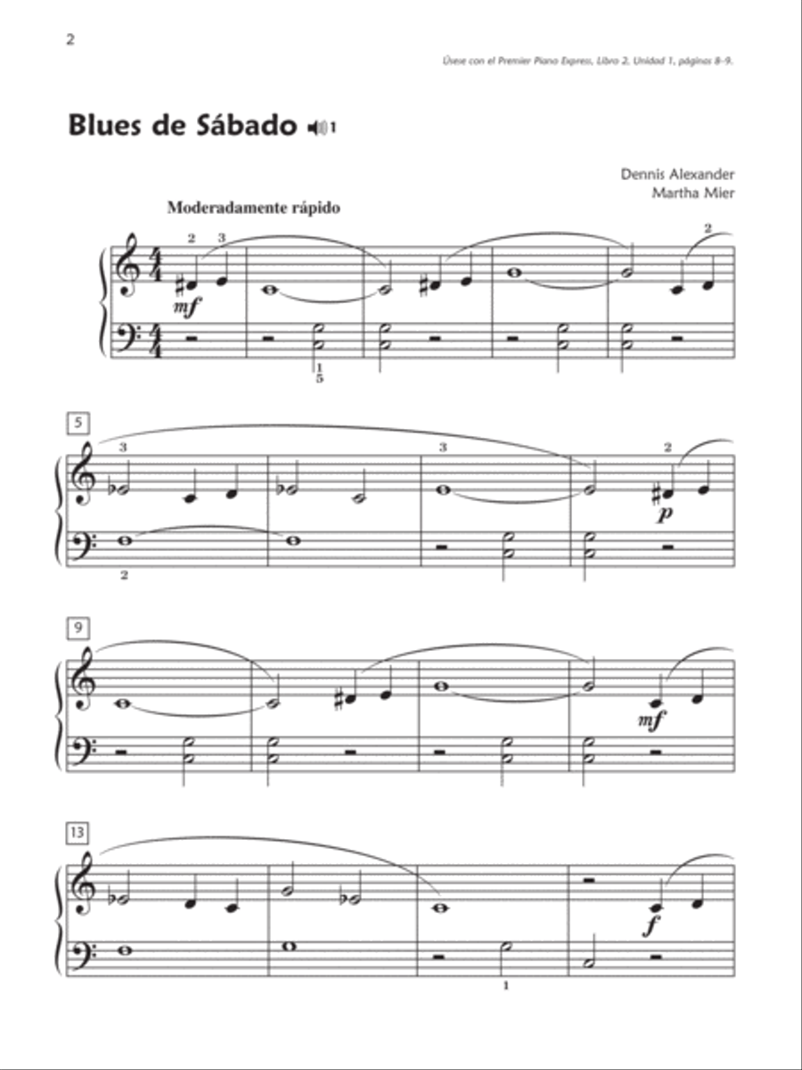 Premier Piano Express -- Libro de Repertorio 2 Piano Method scores gallery preview page 3