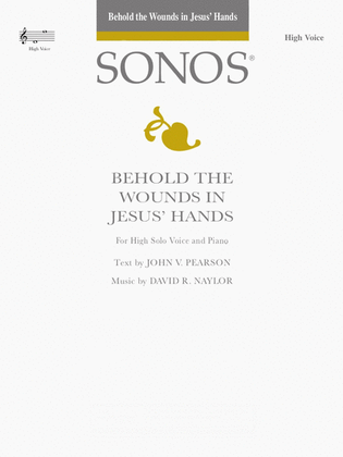 Book cover for Behold the Wounds in Jesus' Hands - Vocal Solo - High