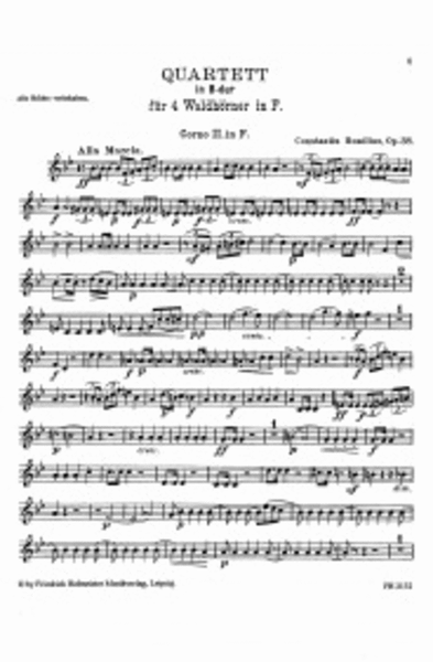 Quartett B-Dur, op. 38