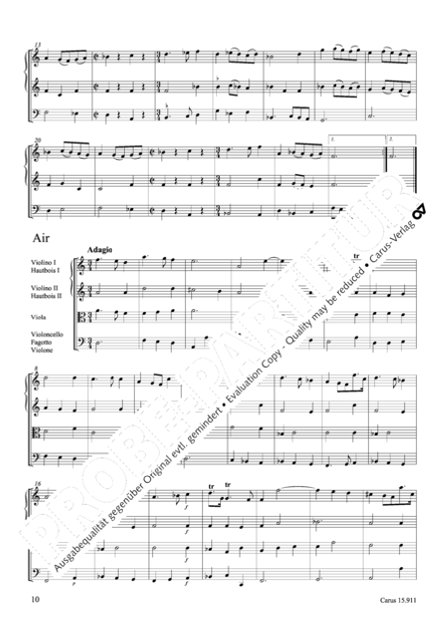 Ouverture in d Oboe scores gallery preview page 11