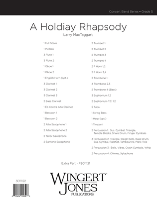 Holiday Rhapsody - Full Score