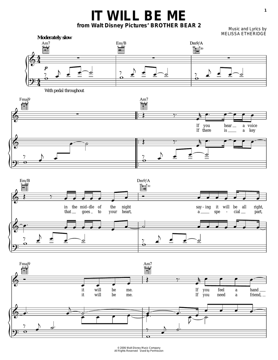 It Will Be Me Acoustic Guitar scores gallery preview page 1