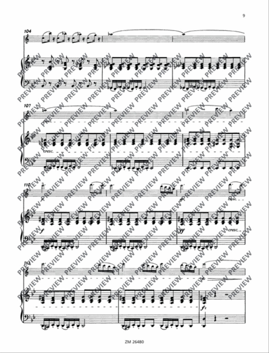 Sonata G minor ”Arpeggione Clarinet Solo scores gallery preview page 10