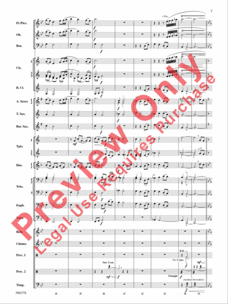 A Blessed Hymn A Blessed Hymn Concert Band scores gallery preview page 8