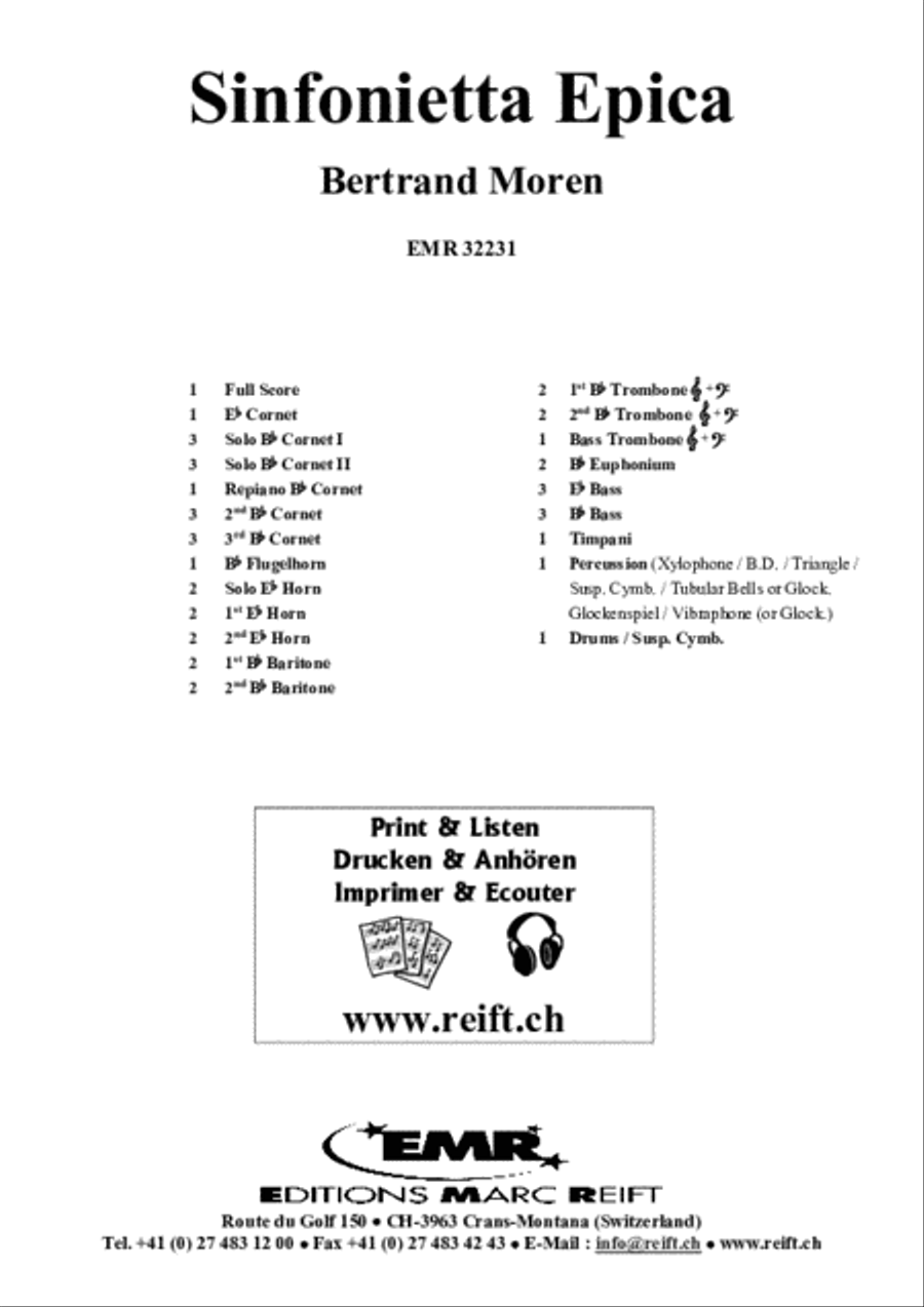 Sinfonietta Epica Sinfonietta Epica Brass Band scores gallery preview page 2