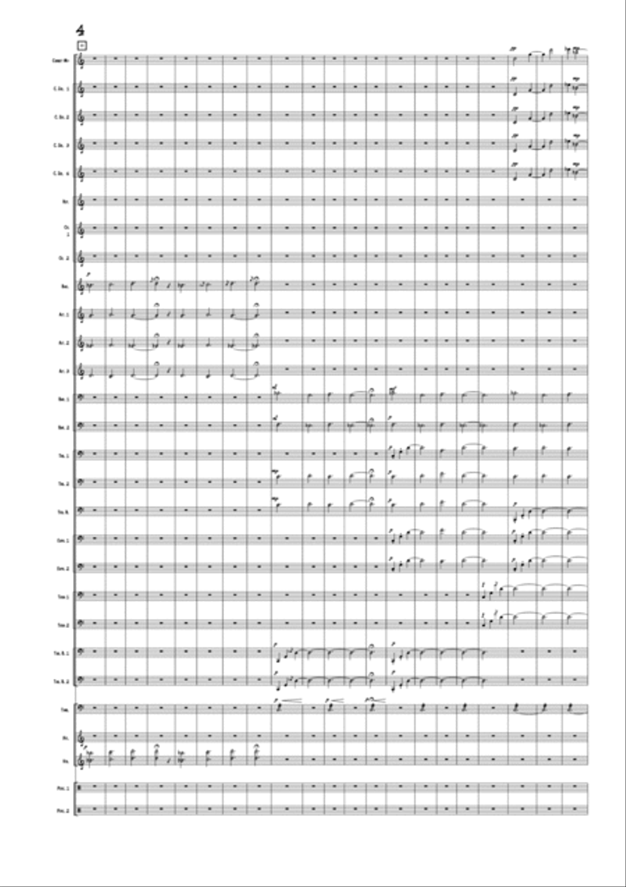 A Journey with the Wind piece for brass band advanced level.Orchestral material available Full Orchestra scores gallery preview page 4