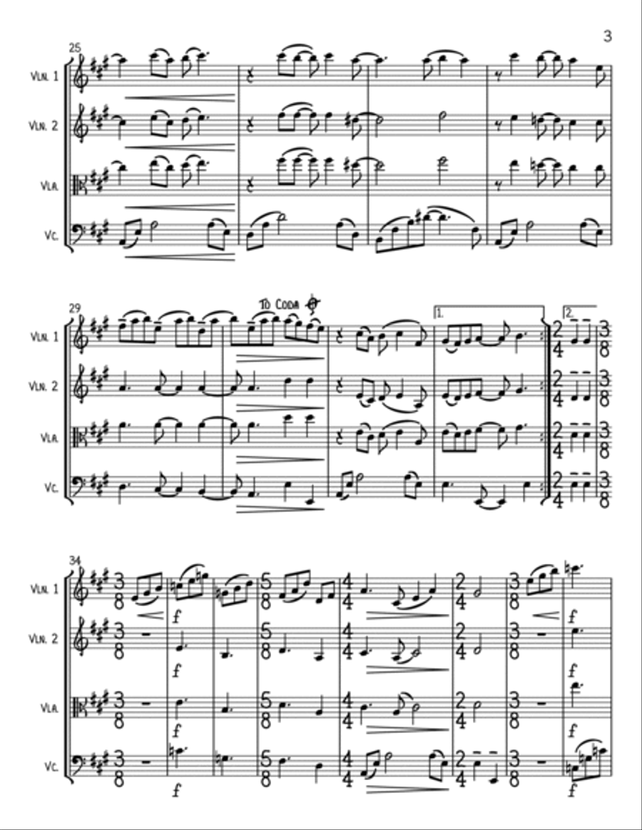 Here Comes The Sun String Trio scores gallery preview page 3