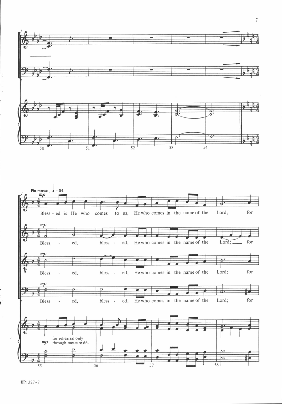Hosanna in Excelsis Deo! 4-Part scores gallery preview page 6