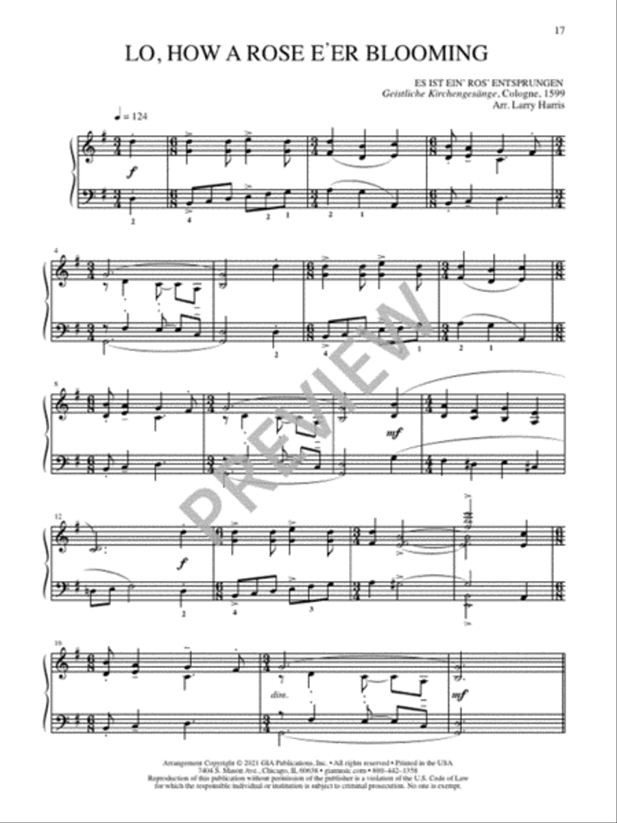 Six Advent Christmas Carols Christmas scores gallery preview page 19