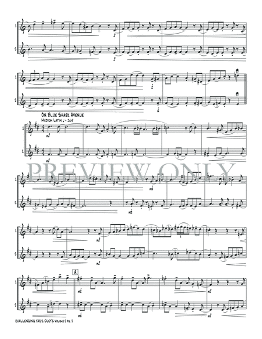 Challenging Jazz Duets, Volume 2 Small Ensemble scores gallery preview page 5