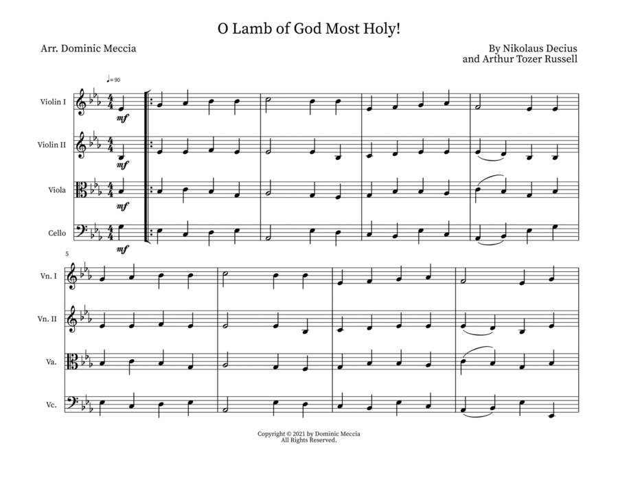 O Lamb of God Most Holy! image number null