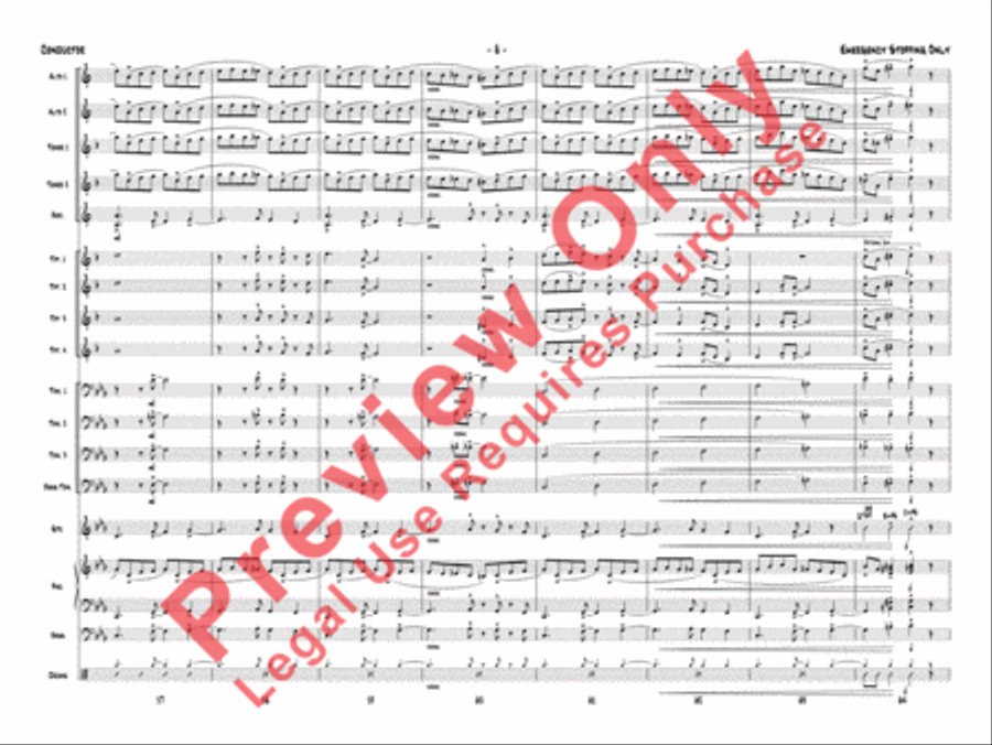 Emergency Stopping Only Jazz Ensemble scores gallery preview page 11