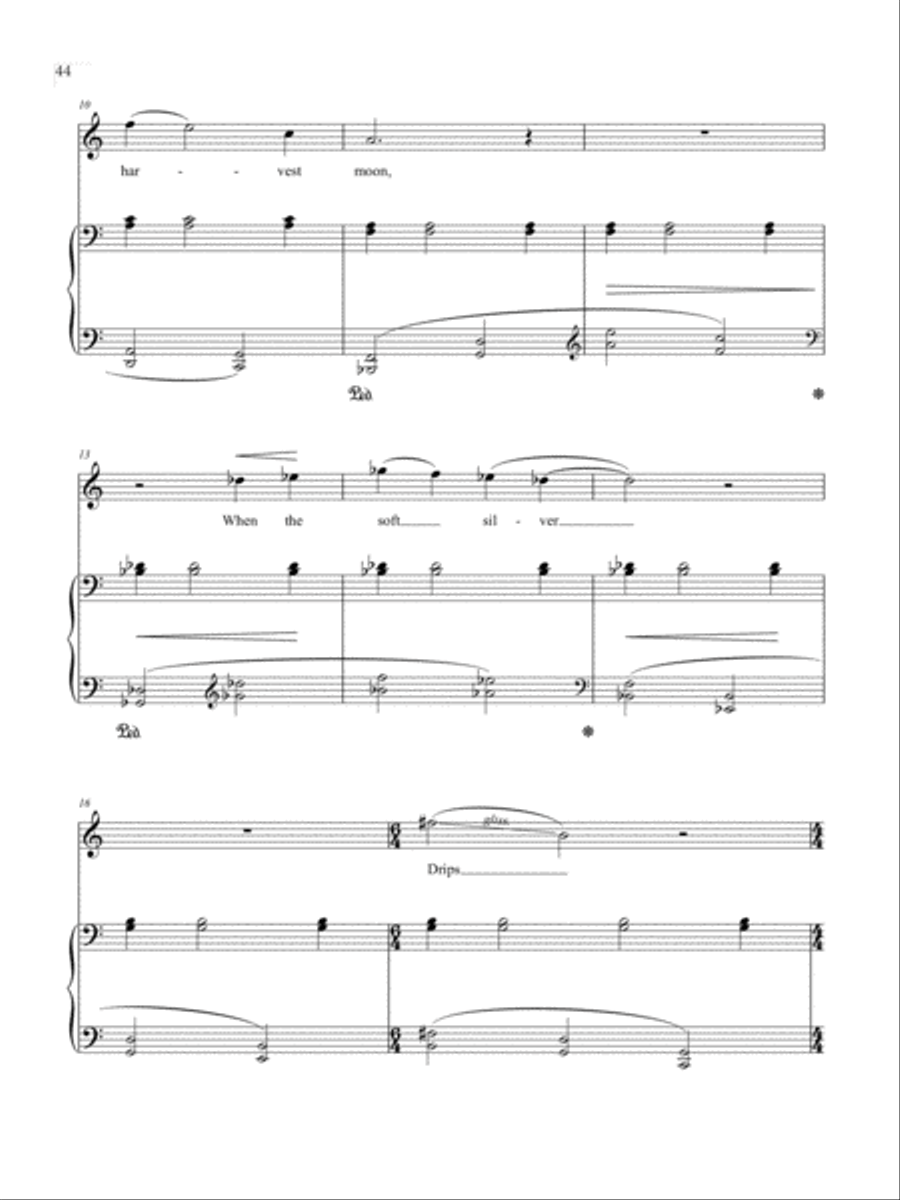 When the South Wind Sings: Under the Harvest Moon Soprano Voice scores gallery preview page 3