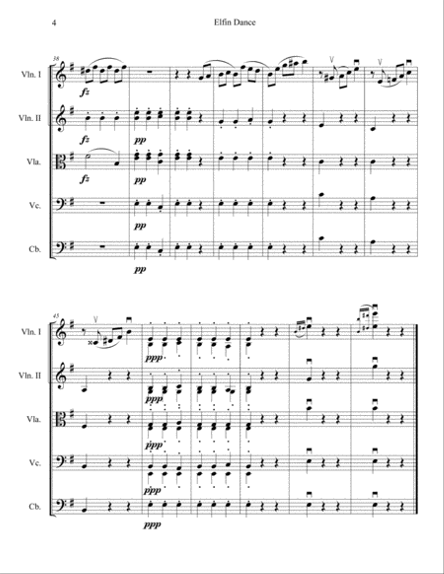Elfin Dance Elfin Dance String Orchestra scores gallery preview page 5
