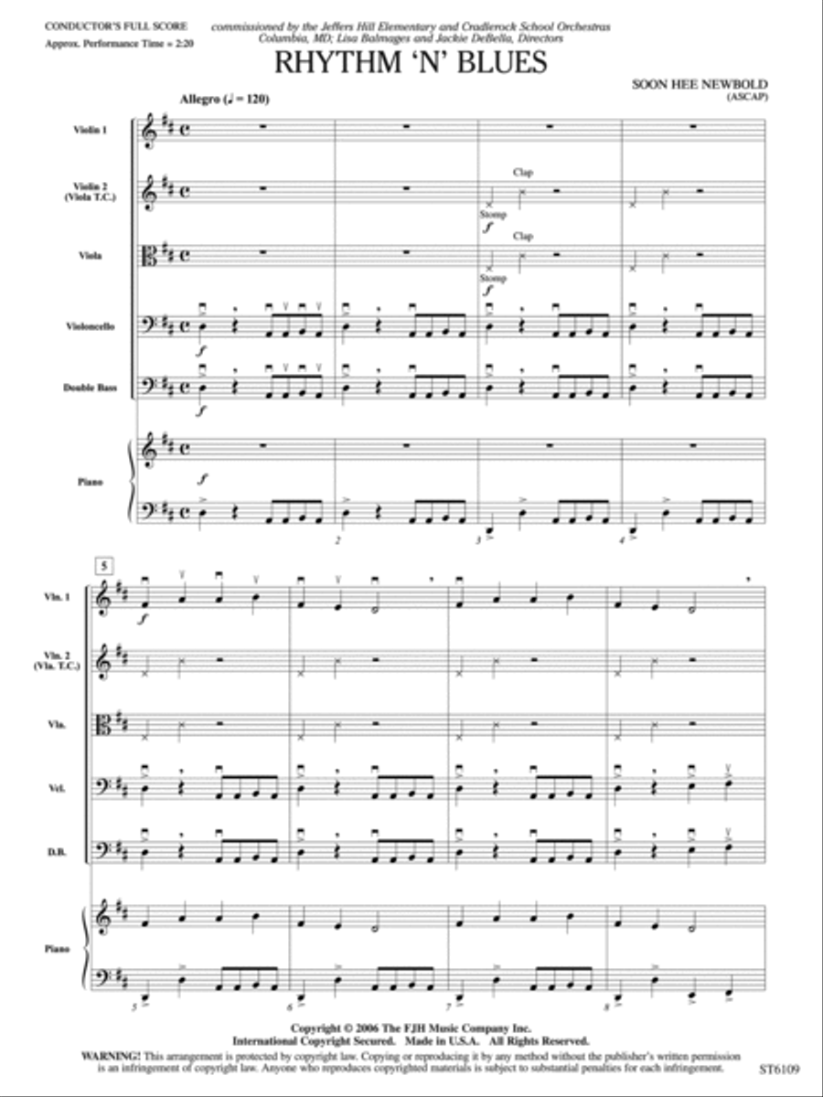 Rhythm 'n' Blues: Score Rhythm 'n' Blues: Score String Orchestra scores gallery preview page 3