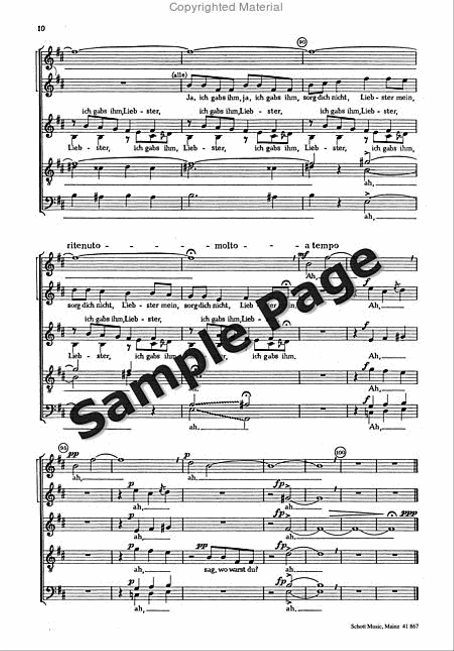 Annerle Wo Warst Du Annerle Wo Warst Du SSAATTBB scores gallery preview page 9