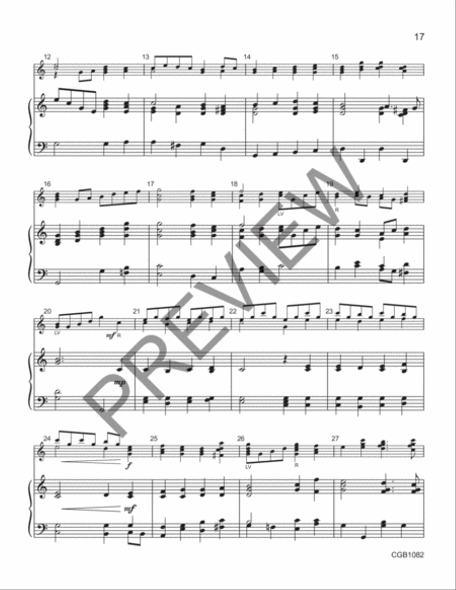 Glory in the Highest Handbell Choir scores gallery preview page 7