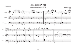 Variations KV 455 sur un thème de Gluck