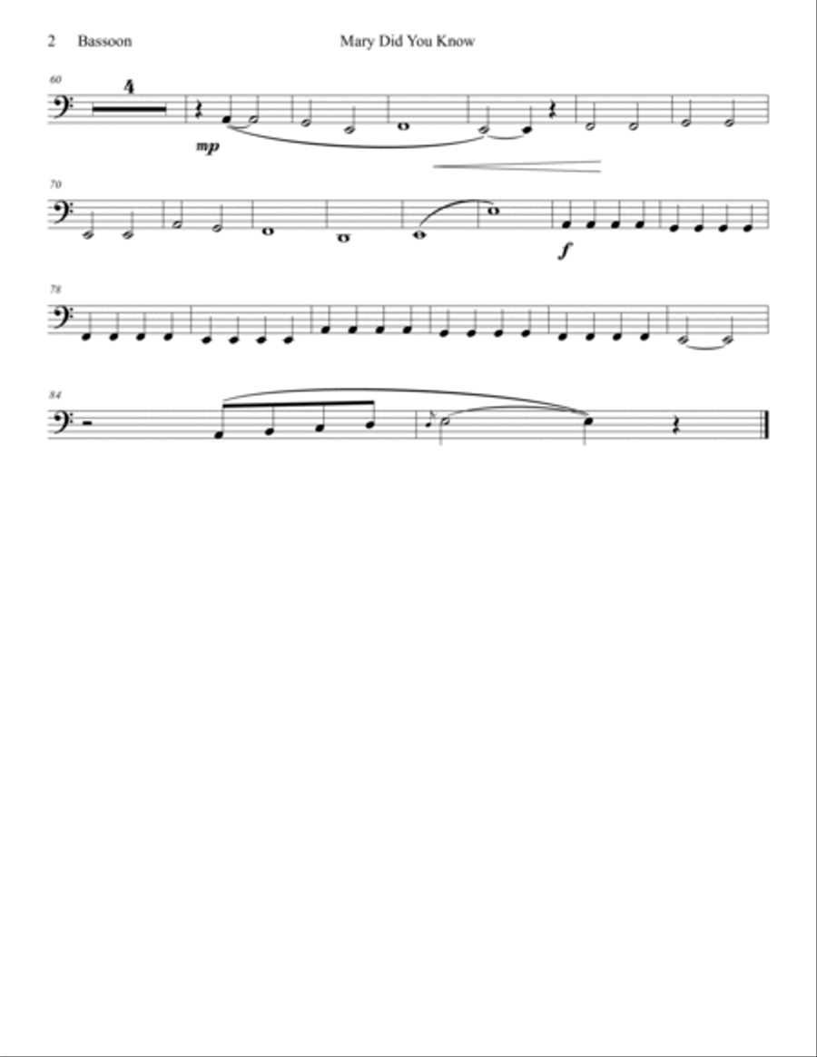 Mary, Did You Know? Woodwind Quintet scores gallery preview page 2