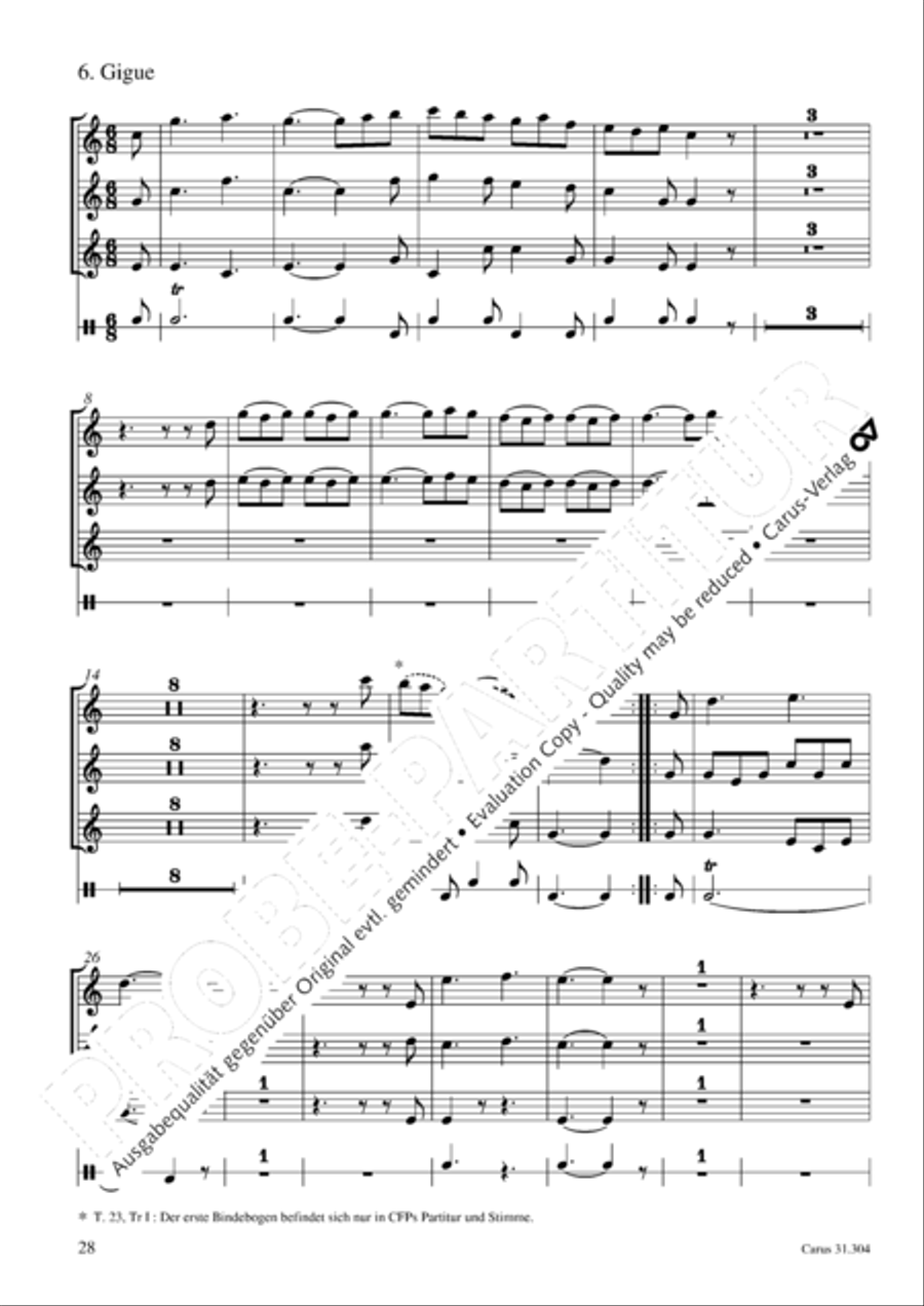 Bach for Brass 4: Works for orchestra Collection / Songbook scores gallery preview page 29