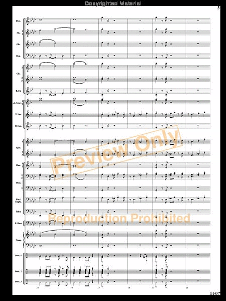 We Wish You a Mambo Christmas Concert Band scores gallery preview page 4