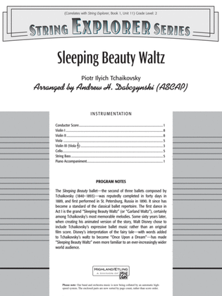 Sleeping Beauty Waltz: Score