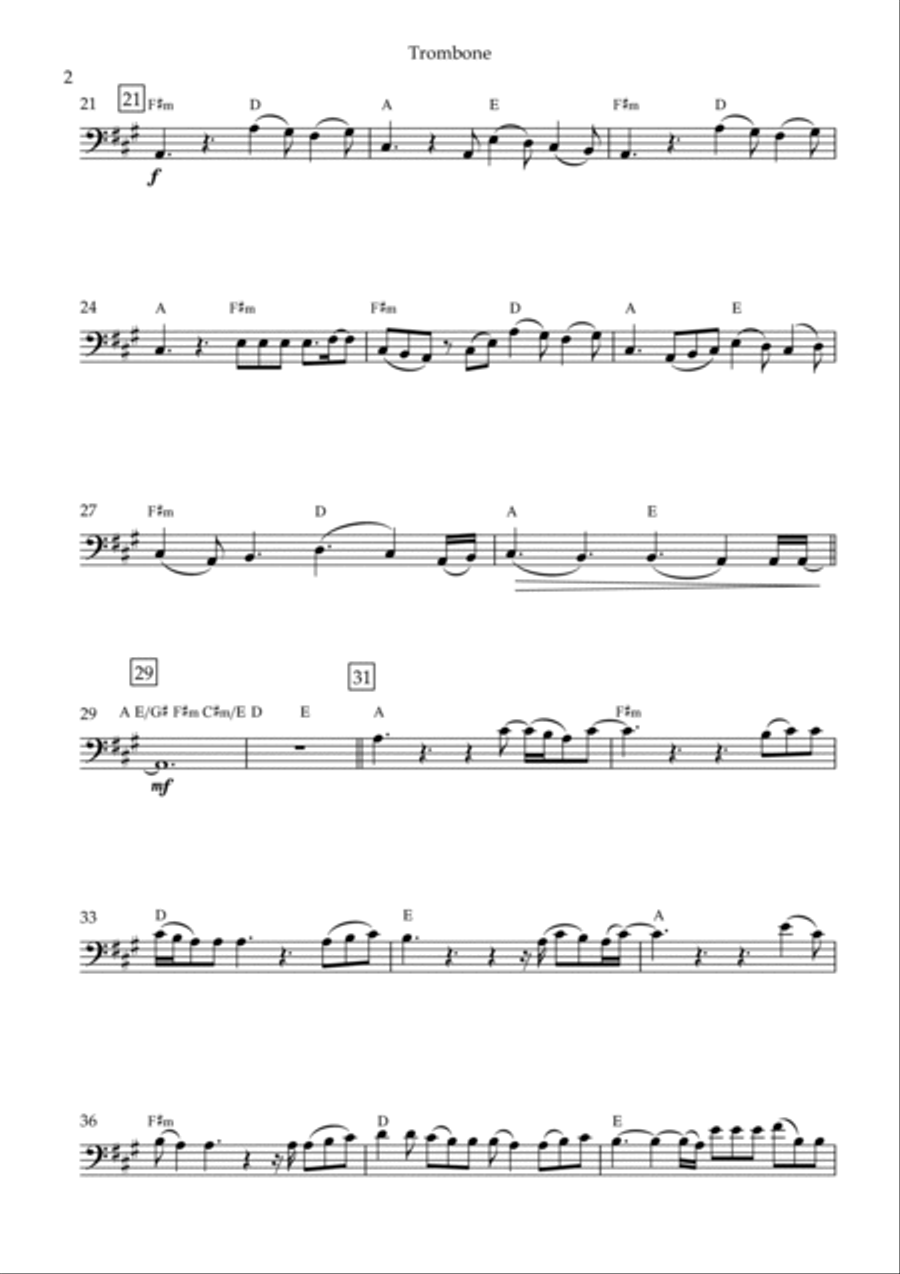 Perfect Trombone Solo scores gallery preview page 2