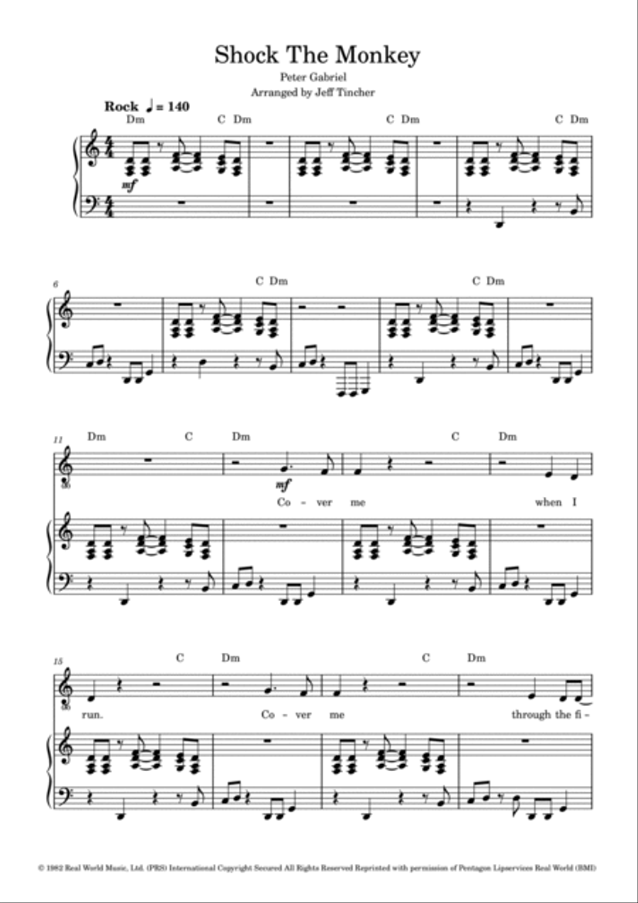 Shock The Monkey Voice scores gallery preview page 2