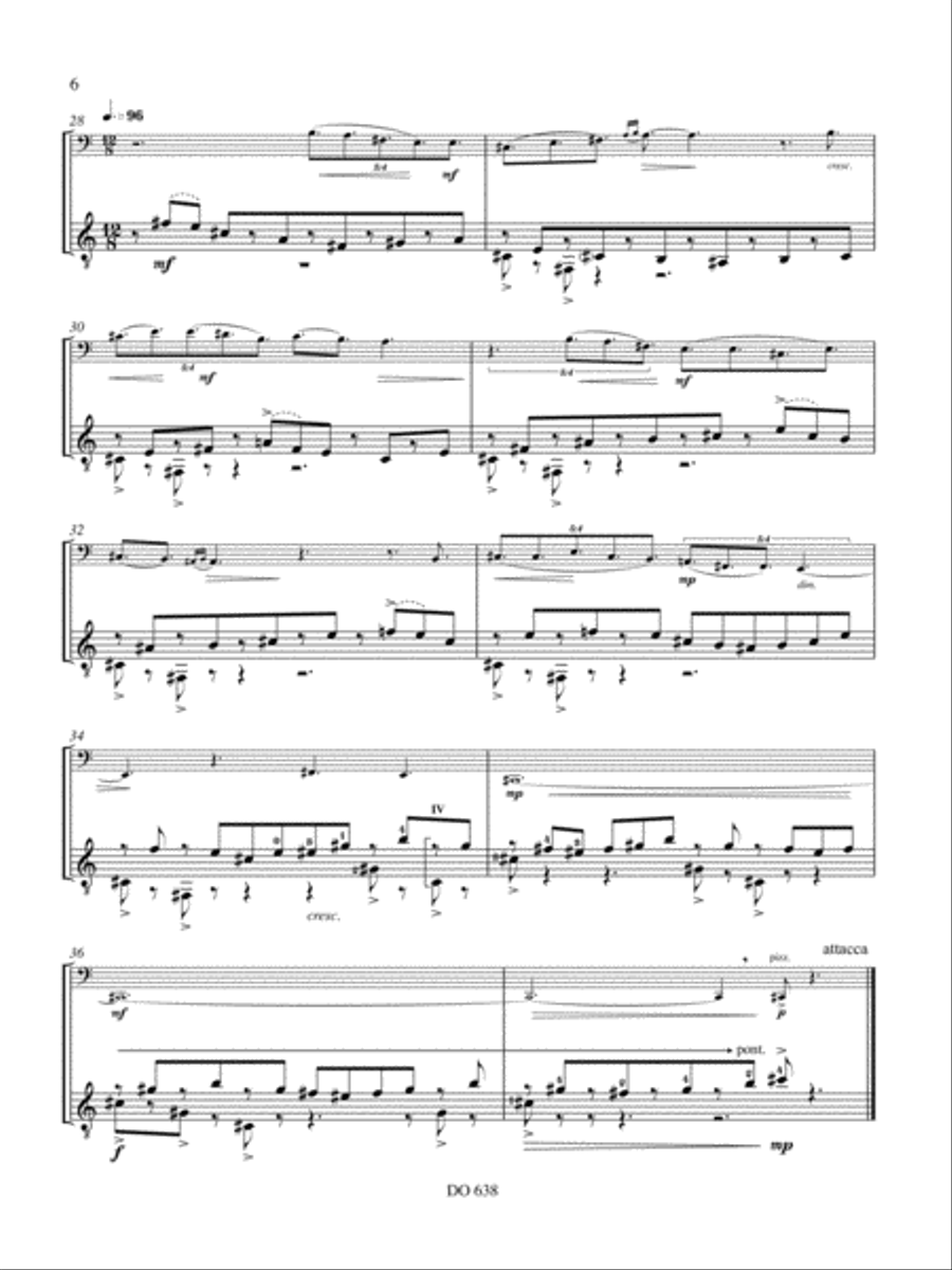 Rainforest canticles Cello scores gallery preview page 6