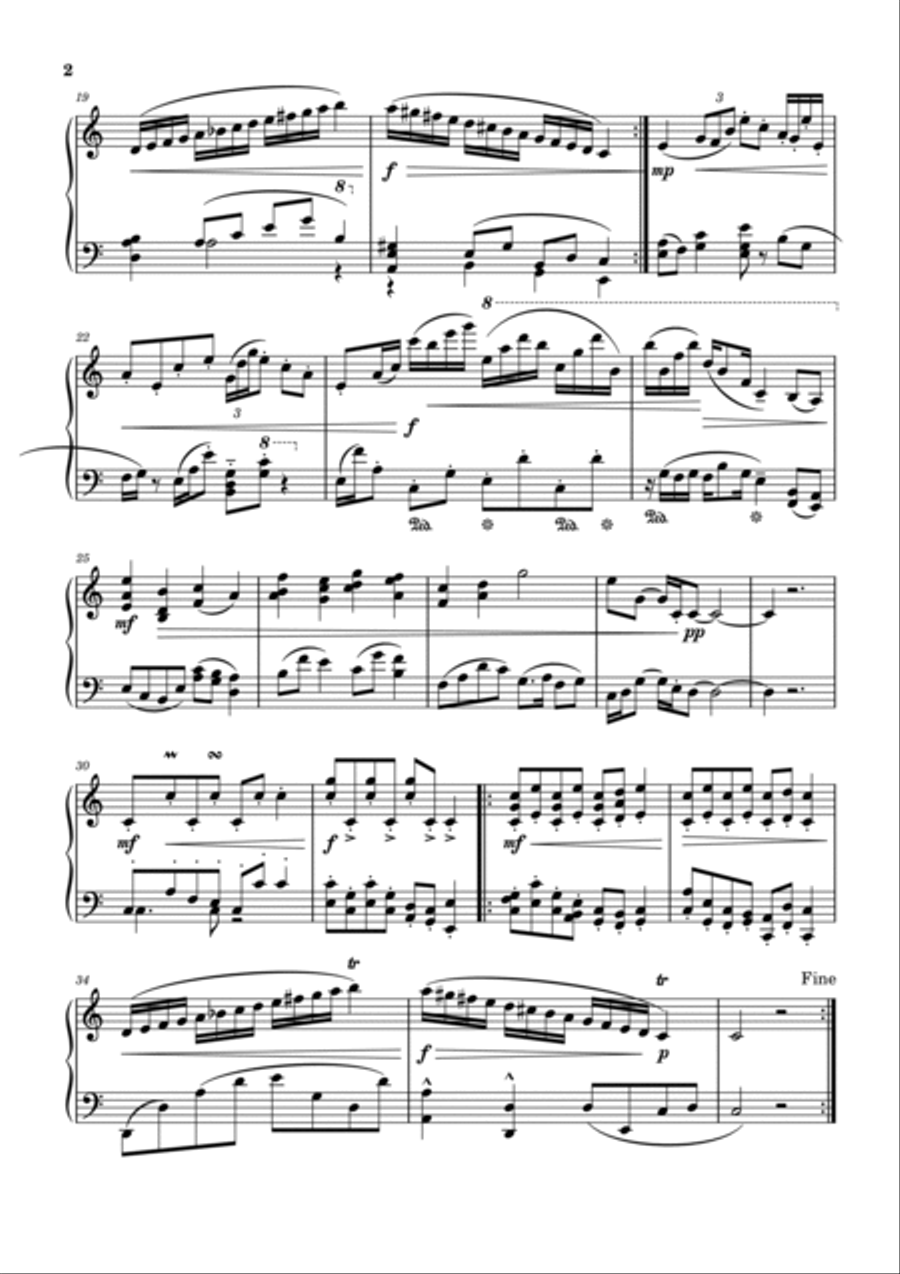 Rondó-Beautiful things Op.3 No.4 Piano Solo scores gallery preview page 2