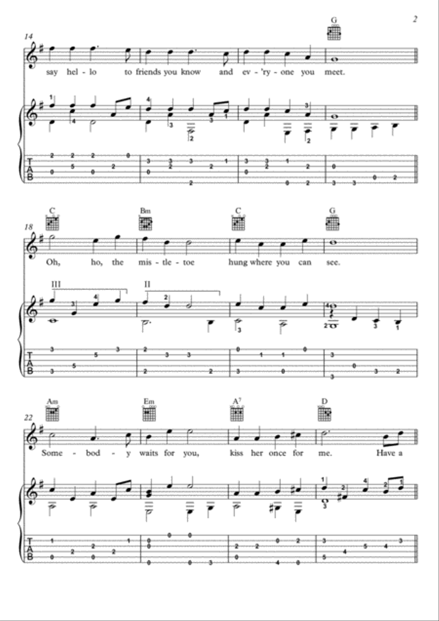 A Holly Jolly Christmas Electric Guitar scores gallery preview page 2