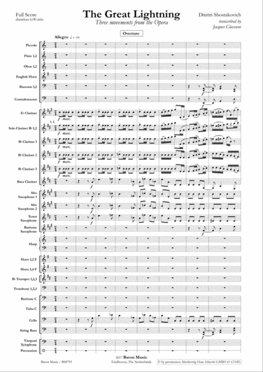 The Great Lightning Concert Band scores gallery preview page 2