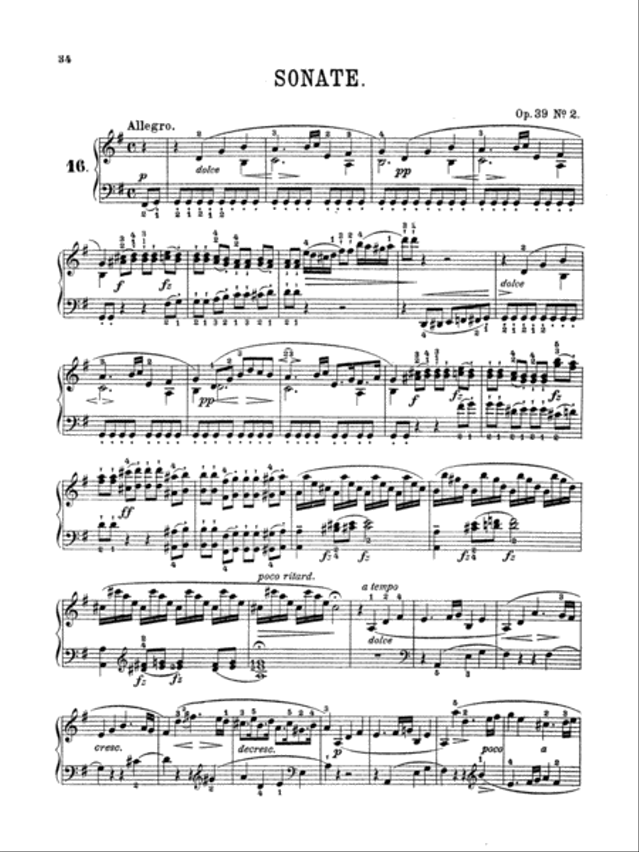 Clementi: Piano Sonatas (Volume III) Piano Solo scores gallery preview page 1