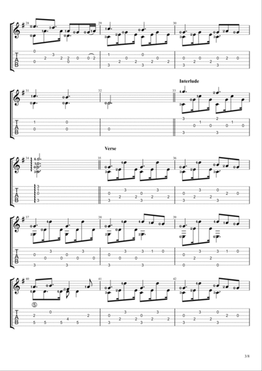 A Thousand Years Electric Guitar scores gallery preview page 3