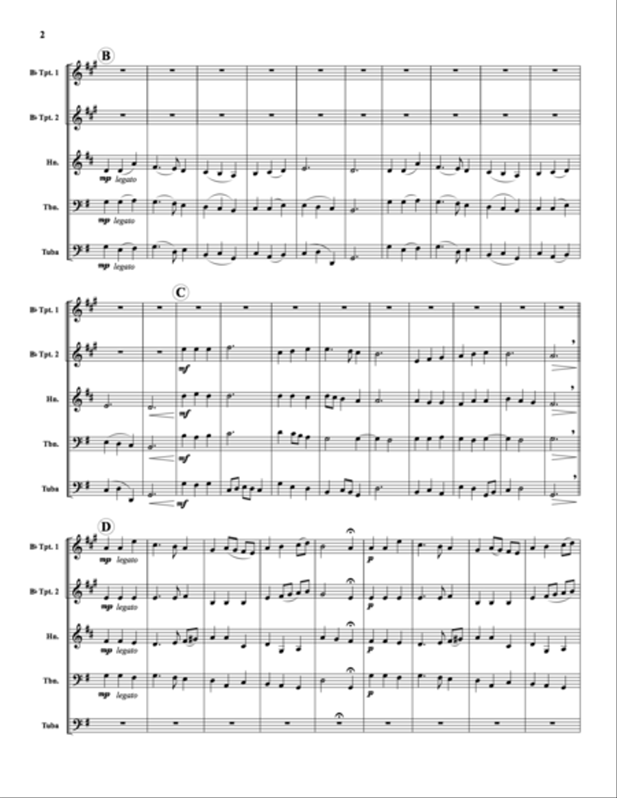 Praise to the Lord Brass Quintet scores gallery preview page 3