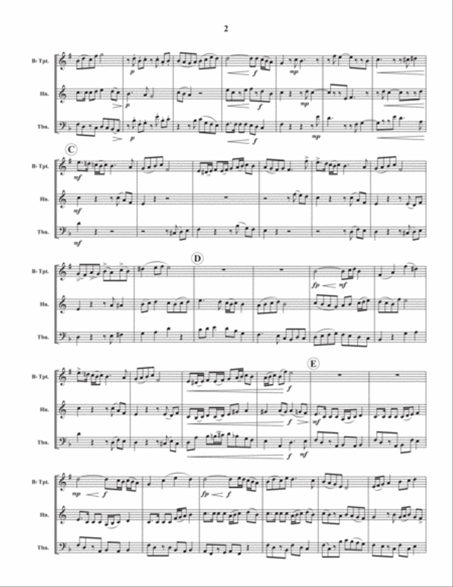 Fantasies Brass Trio scores gallery preview page 3