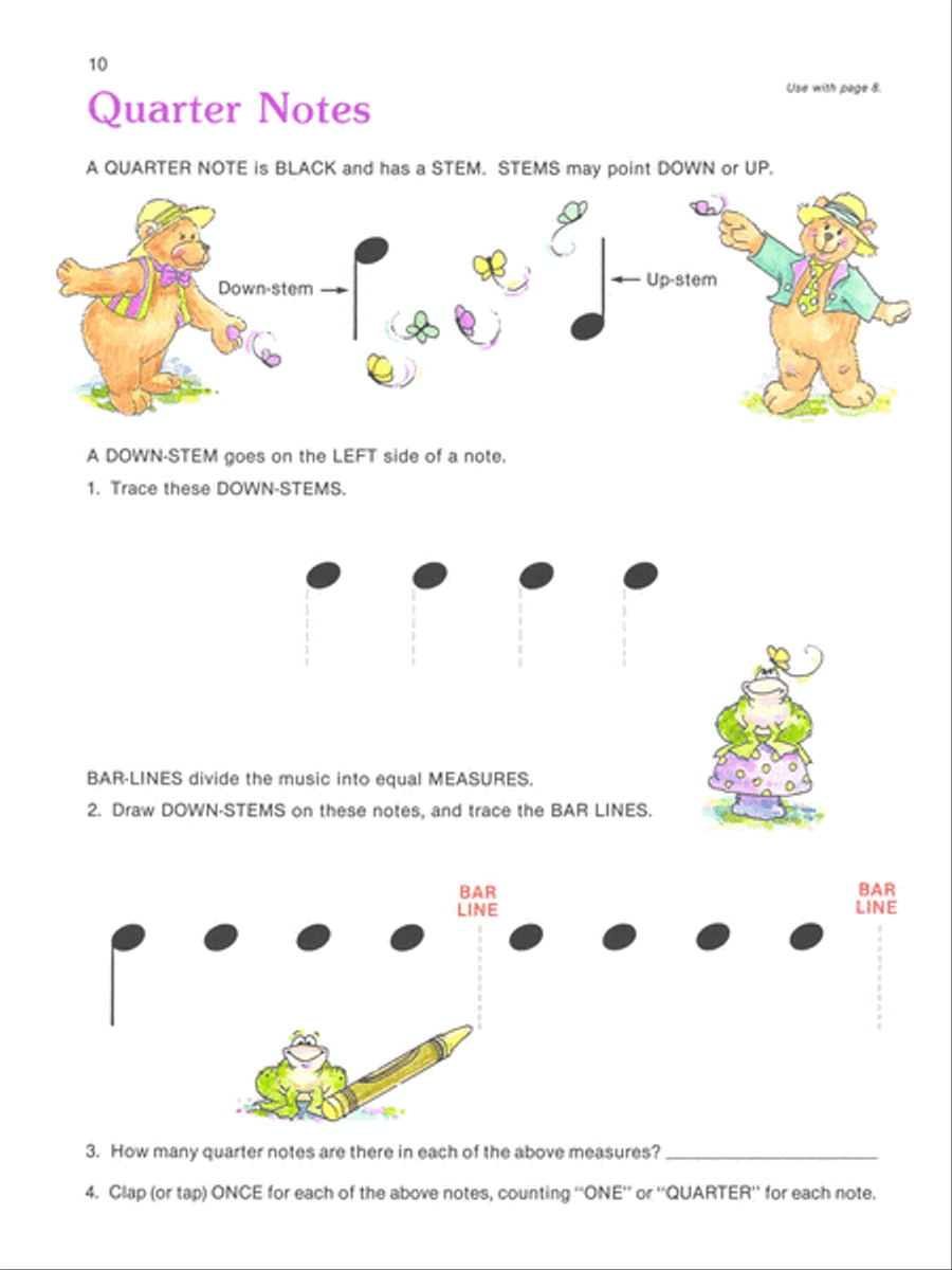 Alfred's Basic Piano Prep Course Theory, Book A Piano Method scores gallery preview page 2