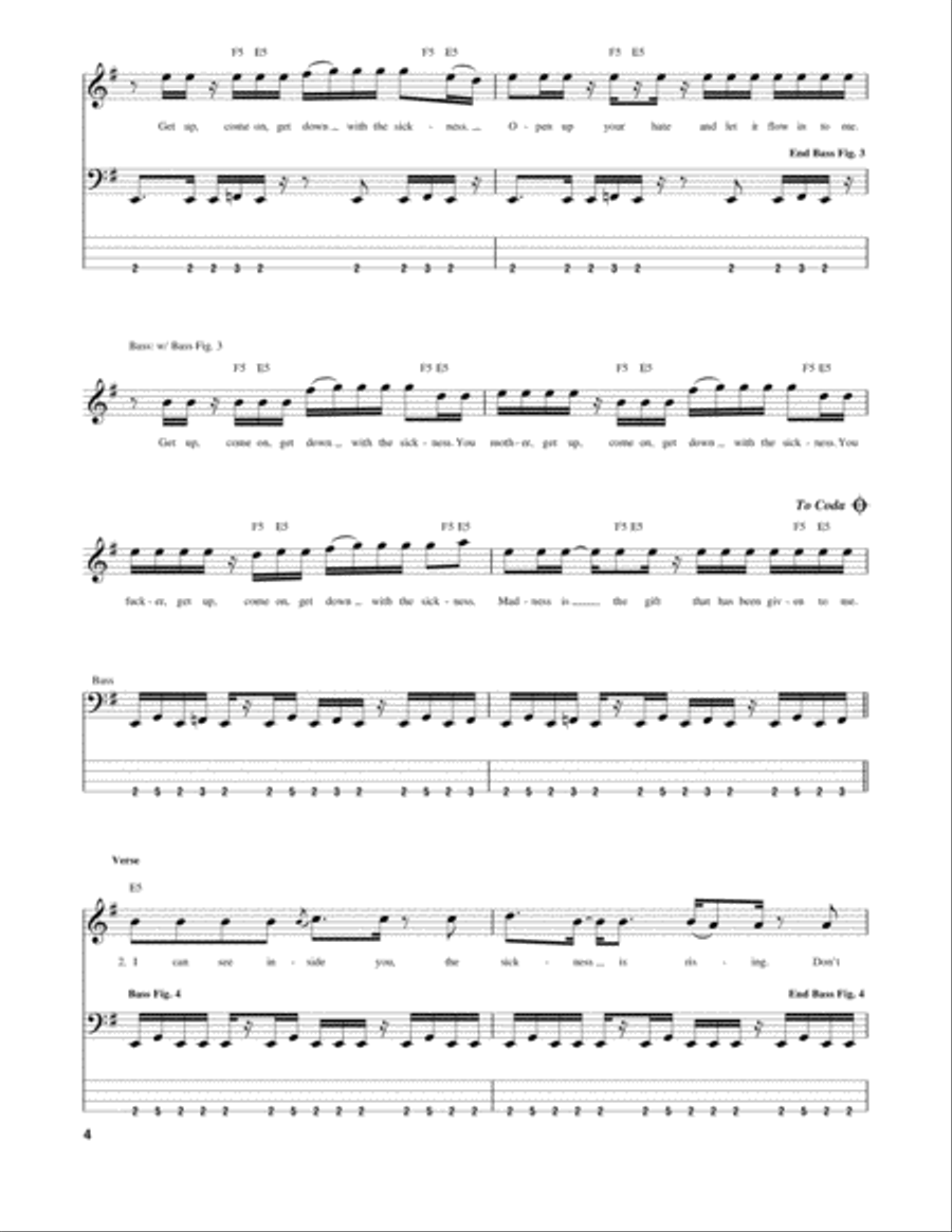 Down With The Sickness by Disturbed Electric Guitar Digital
