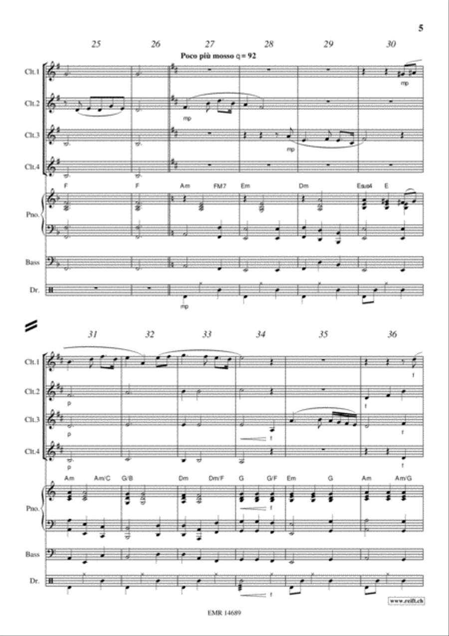 The Last Rose Of Summer Clarinet scores gallery preview page 5