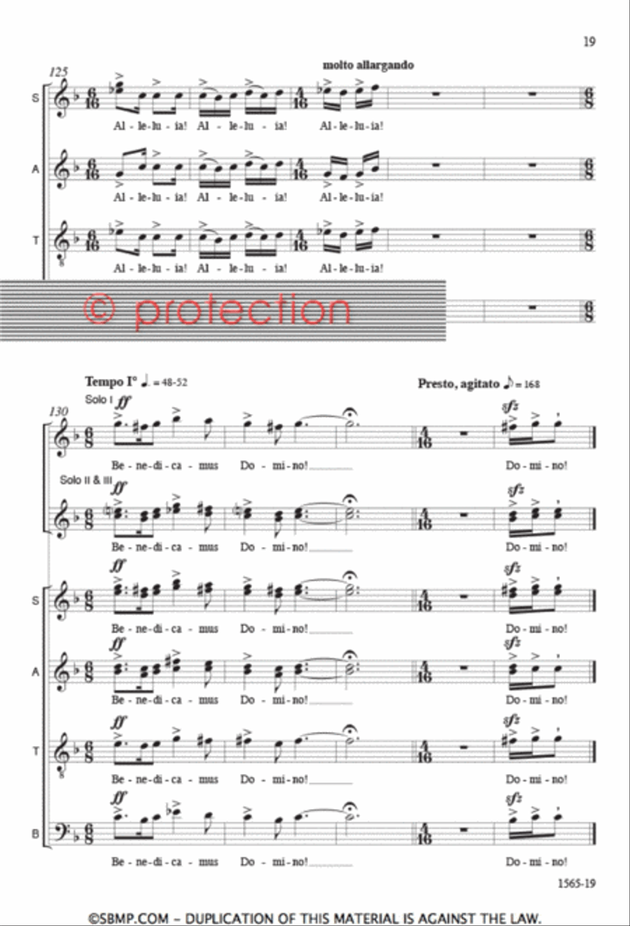 Benedicamus Domino 4-Part scores gallery preview page 18