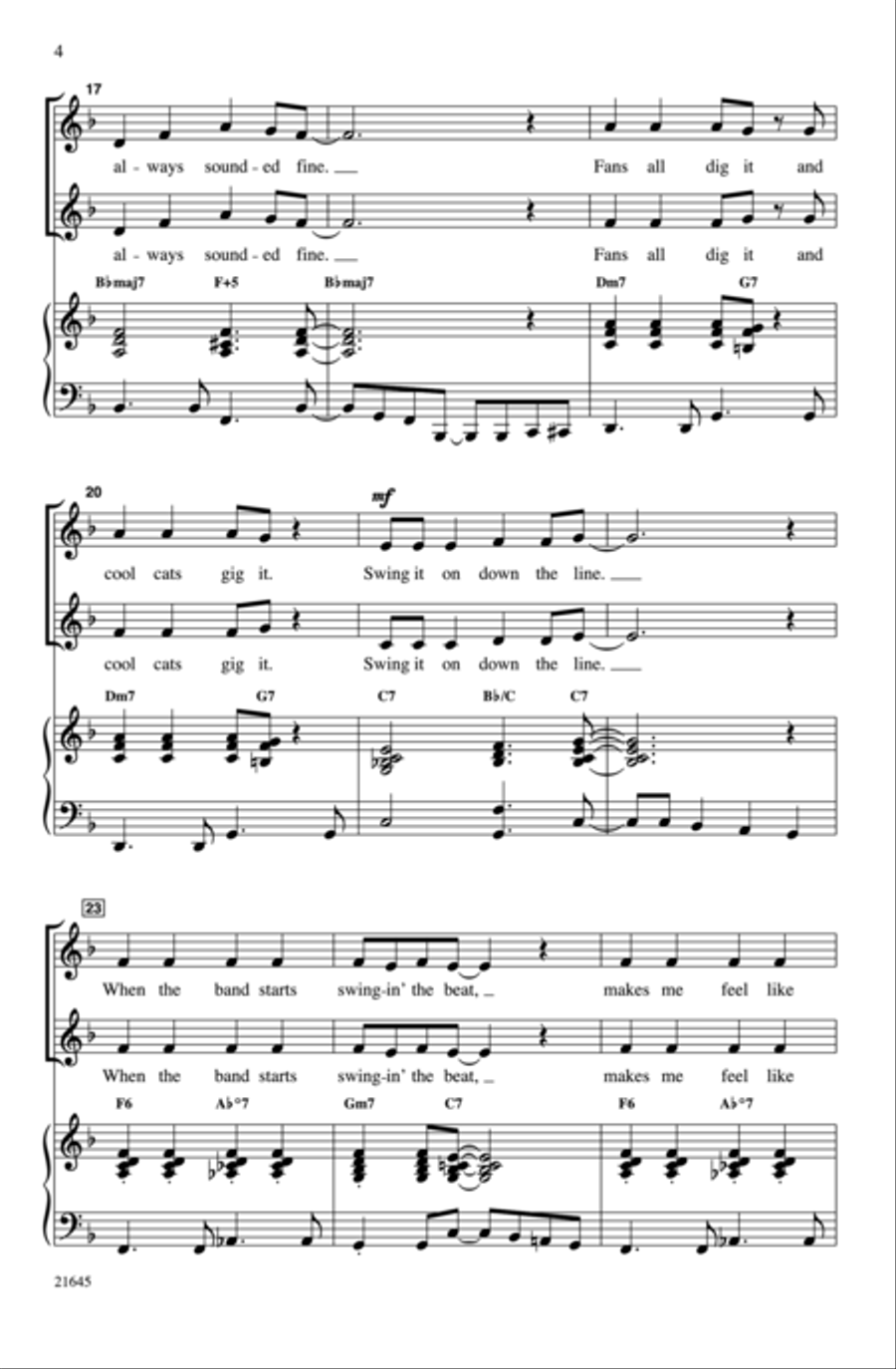 A Jazz Trio 2-Part scores gallery preview page 19