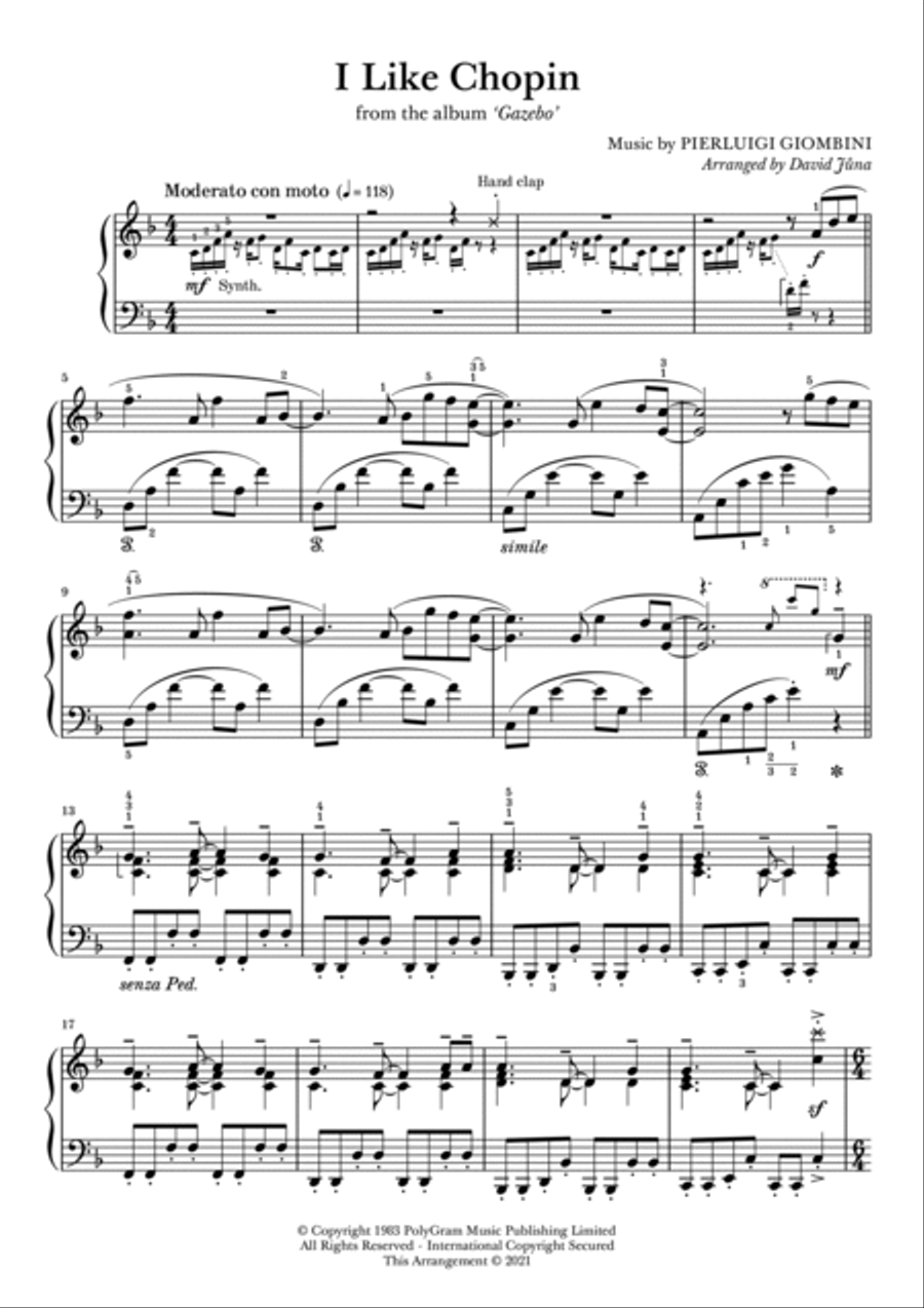 I Like Chopin Piano Solo scores gallery preview page 2